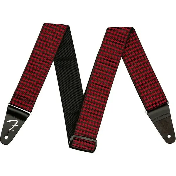 Гитарный ремень Fender Houndstooth Jacquard Guitar Strap Red 2 in.