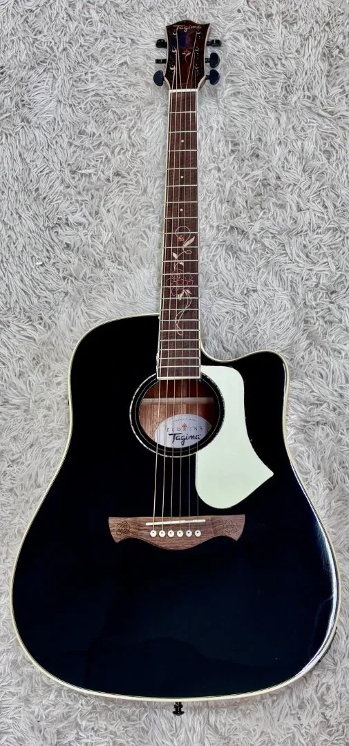 Б/У Электроакустическая гитара Tagima FS 200 EQ-BK Dreadnought Cutaway Black с чехлом