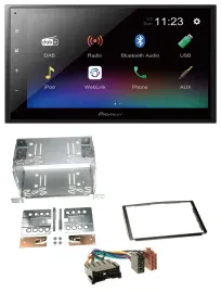 Pioneer USB Bluetooth DAB 2DIN MP3 Autoradio für Hyundai Santa Fe SM 04-06