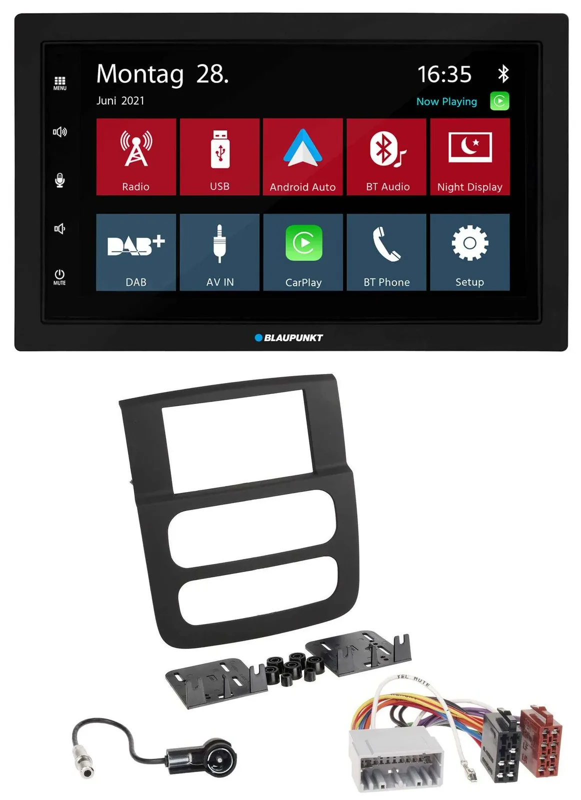 Blaupunkt MP3 Bluetooth DAB 2DIN USB Autoradio für Dodge RAM (2002-2006)