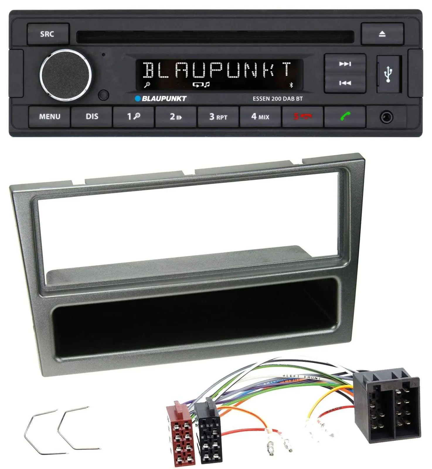 Blaupunkt USB MP3 Bluetooth DAB CD Autoradio für Opel Corsa C ISO 2000-2004 alum