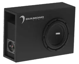 Diamond Audio DESMB8 250W RMS Single 8" 2 Ohm Loaded Vented Car Subwoofer