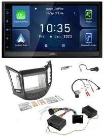 JVC DAB Bluetooth Lenkrad USB 2DIN Autoradio für Chevrolet Orlando 2011-2018 48