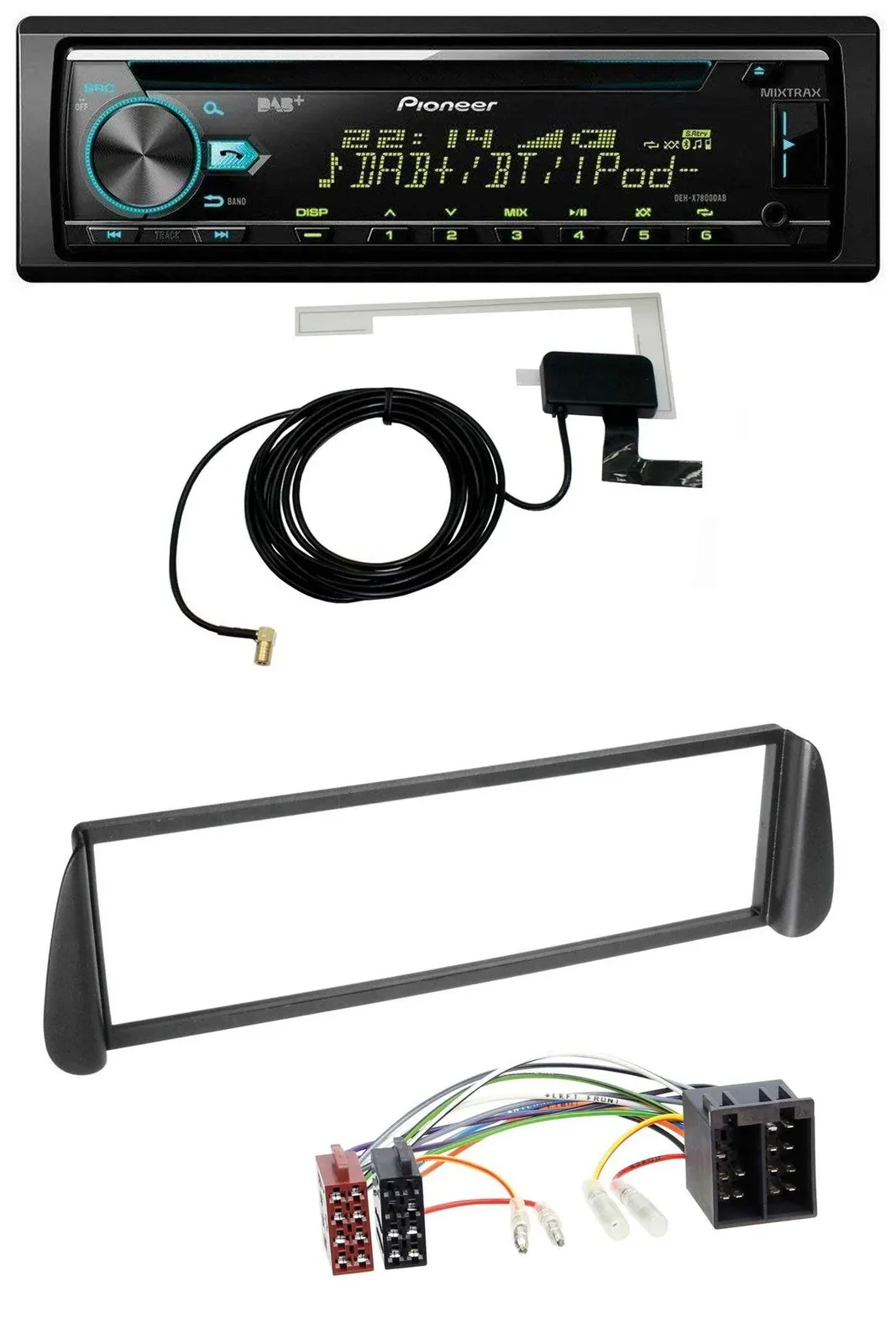 Pioneer MP3 AUX CD USB DAB Autoradio für Citroen Xsara Picasso (ab 2000)