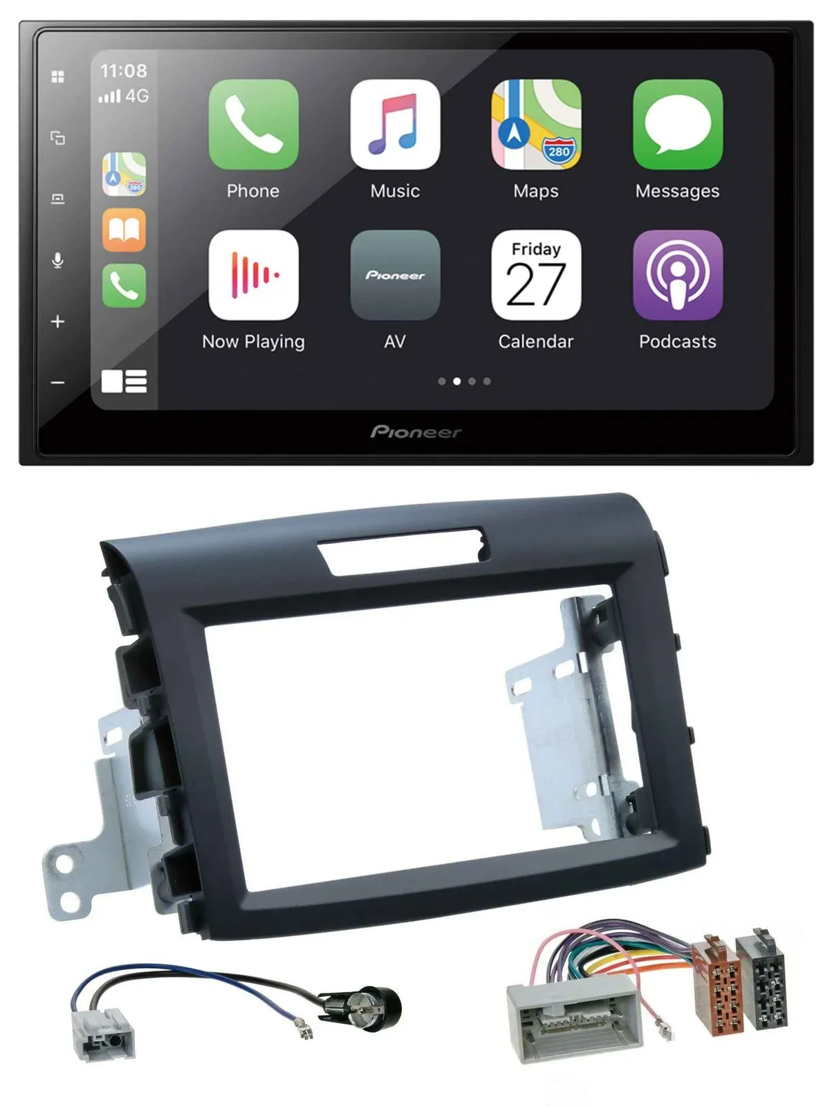 Автомагнитола для Honda CR‑V (FR5/FR6, с 2012) Pioneer 2DIN, Bluetooth, DAB, USB, MP3