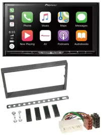 Pioneer 2DIN MP3 USB DAB DVD Bluetooth Autoradio für SSangYong Kyron ab 2005
