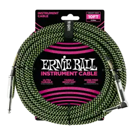 Инструментальный кабель Ernie Ball 6077 3м Braided Green