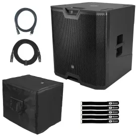 LD Systems ICOA SUB 18 A Powered Active 18" PA Subwoofer Sub w Cover Pack