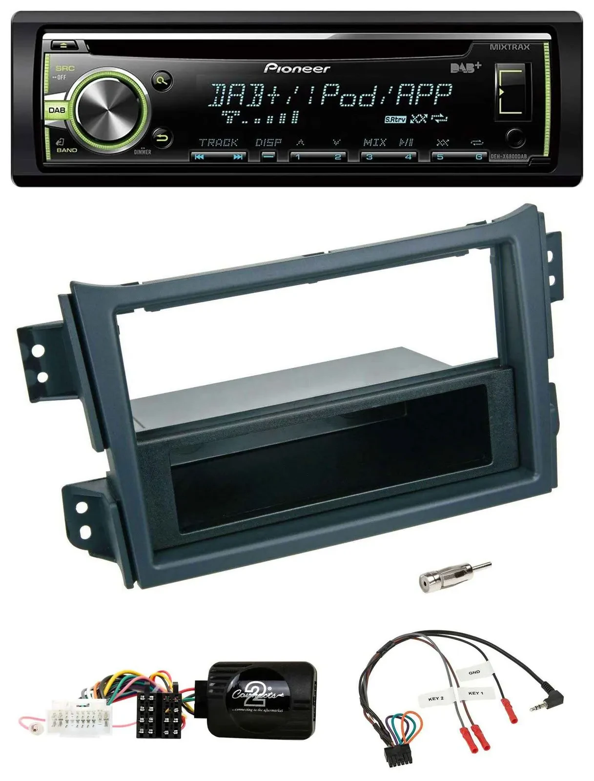 Pioneer DAB USB MP3 Lenkrad CD Autoradio für Opel Agila B Suzuki Splash 2008-201