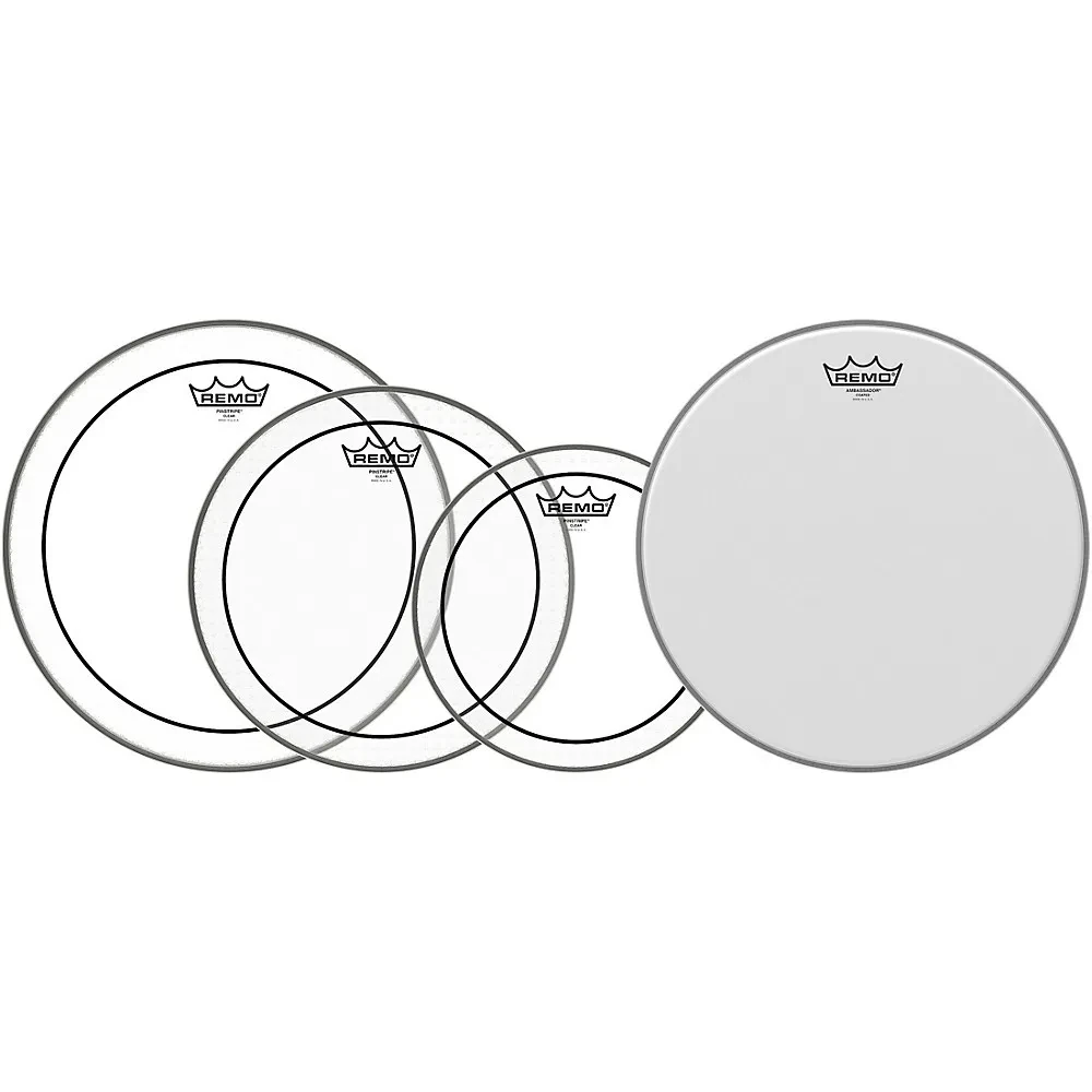 Б/У Набор пластиков для барабана Remo Pinstripe ProPack PP-0110-PS 10", 12", 14" + 14" Coated (набор, 4 шт.)