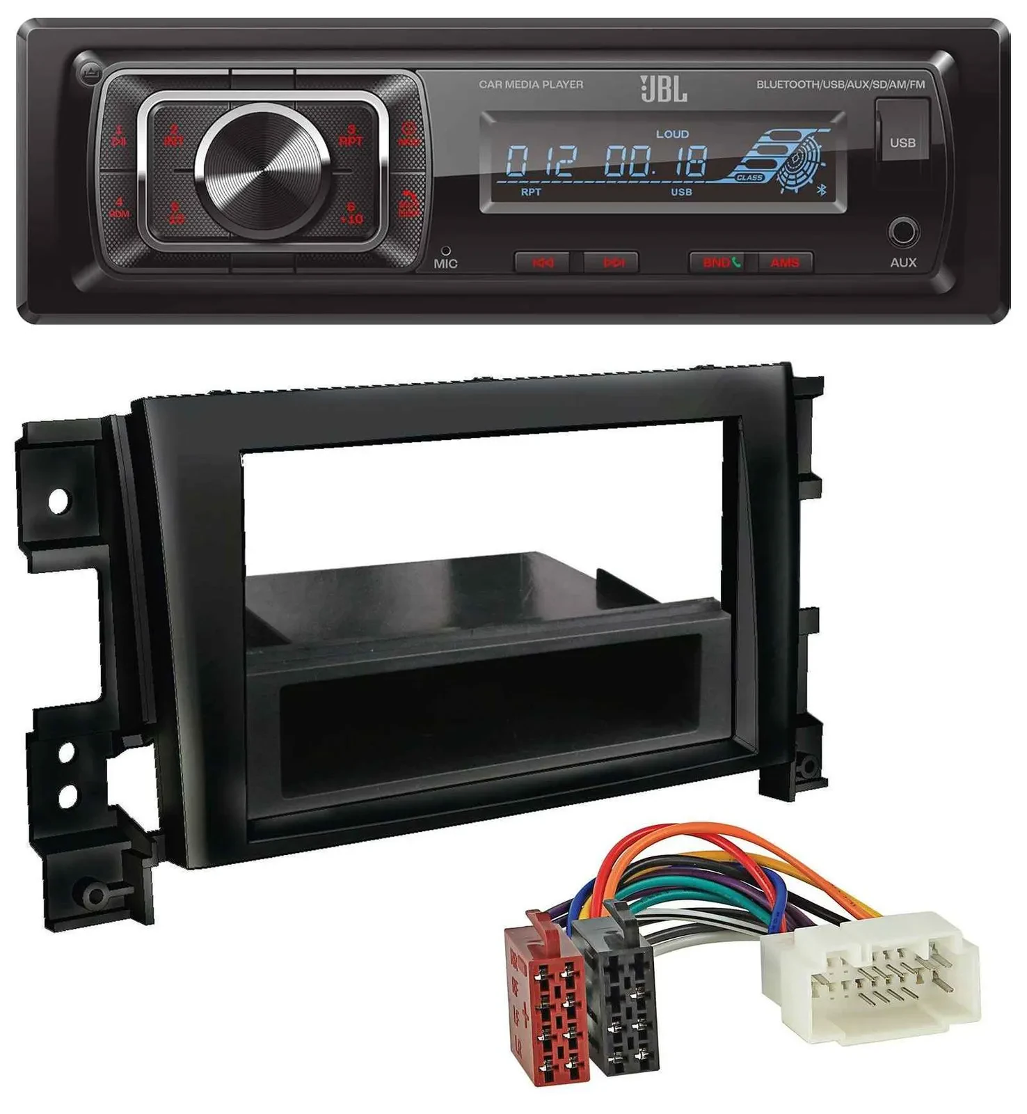 JBL SD AUX MP3 USB Bluetooth Autoradio für Suzuki Gran Vitara (ab 2005)