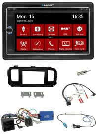Blaupunkt Lenkrad DAB TMC 2DIN USB Bluetooth Navigation für Citroen Spacetourer
