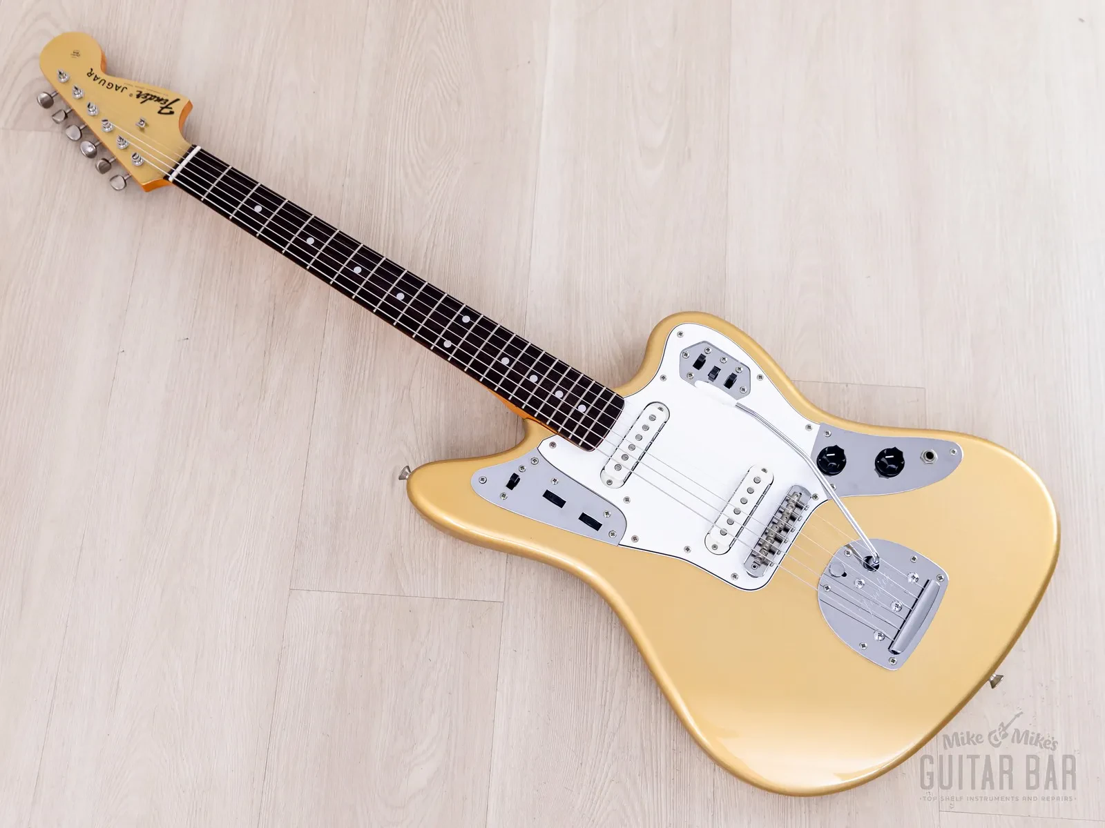 1995 Fender Jaguar ‘62 Vintage Reissue JG66-RC Shoreline Gold, Near-Mint, Japan