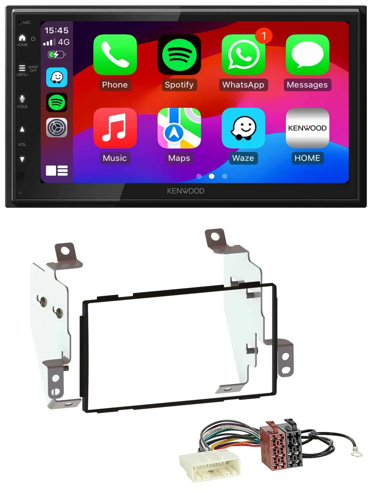 Kenwood MP3 USB DAB 2DIN Bluetooth Autoradio für Nissan Note (2005-2013)
