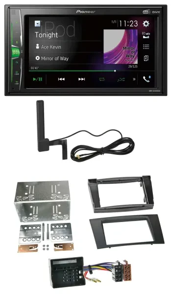 Pioneer MP3 DAB AUX 2DIN Bluetooth Autoradio für Mercedes E-Klasse S211 03-09 Ru