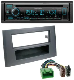 Kenwood Bluetooth DAB CD MP3 USB Autoradio für Volvo XC90 (16 Pin, 2002-2014)