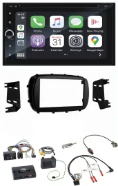 Blaupunkt USB DAB Bluetooth 2DIN TMC Lenkrad Navigation für Fiat 500X ab 2014