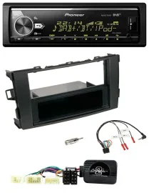 Автомагнитола для Toyota Auris 2007–2011 Pioneer Bluetooth, USB, DAB, черная