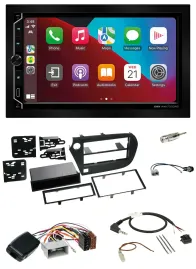 ESX 2DIN DAB USB Lenkrad Bluetooth Autoradio für Honda Insight ZE2 2009-2013