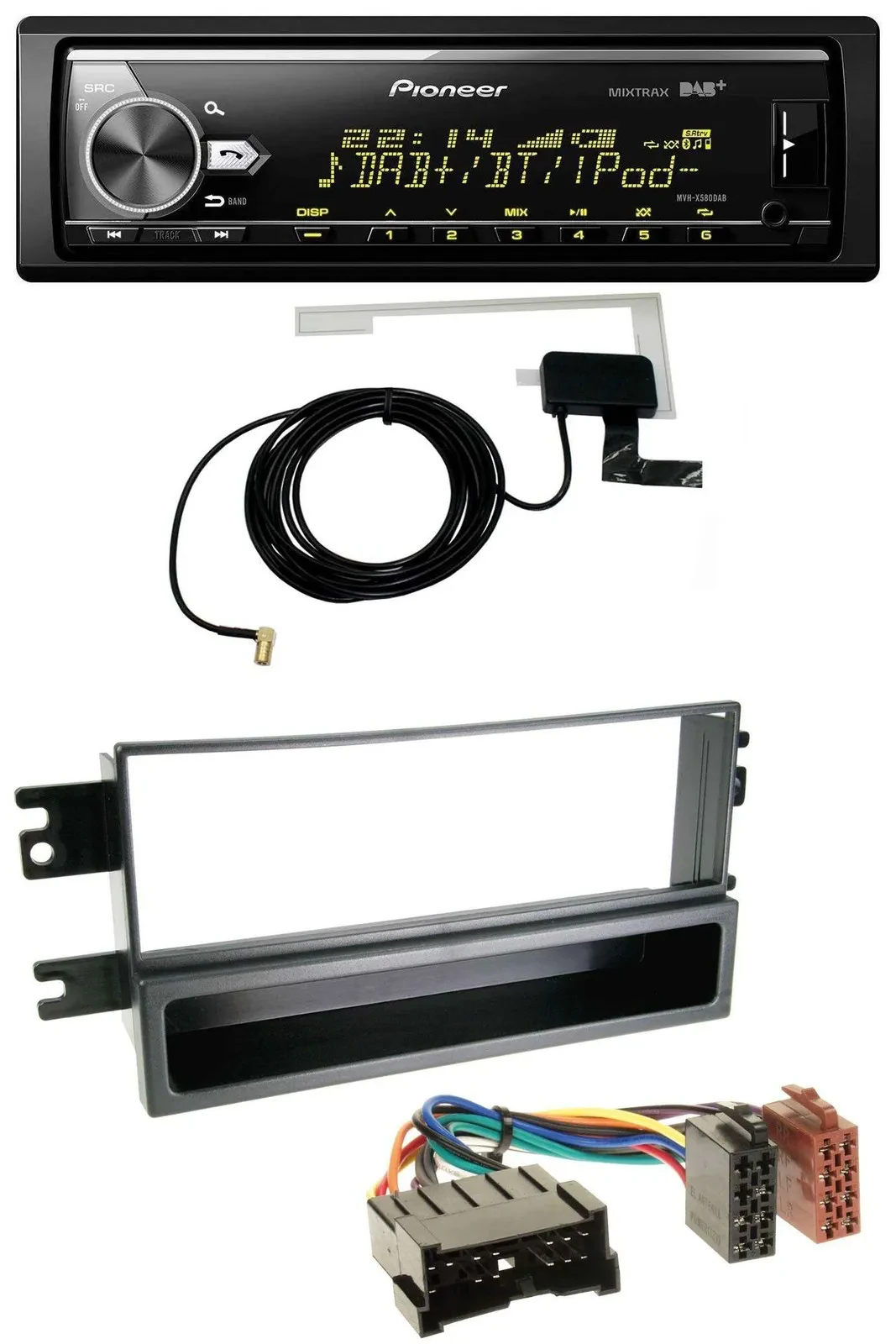 Pioneer Bluetooth DAB USB MP3 Autoradio für Kia Cerato (bis 2007)