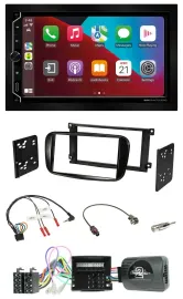 ESX 2DIN DAB USB Lenkrad Bluetooth Autoradio für Ford Mondeo S-Max glänzend schw