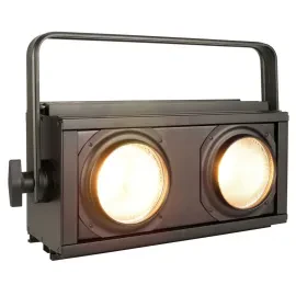 (2) American DJ ADJ ENCORE BURST 200 COB Dual Lens LED DMX Blinder/Strobe Lights