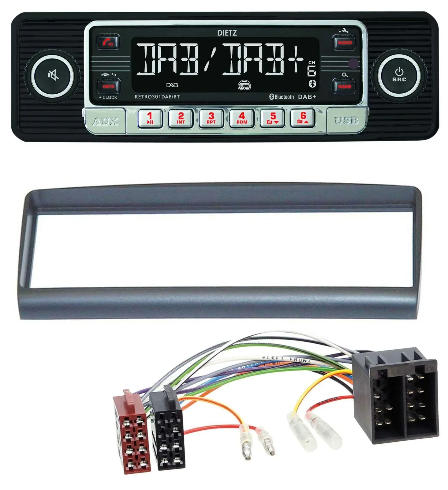 Dietz USB DAB MP3 Bluetooth Autoradio für Alfa Romeo Spider GTV 1994-2005
