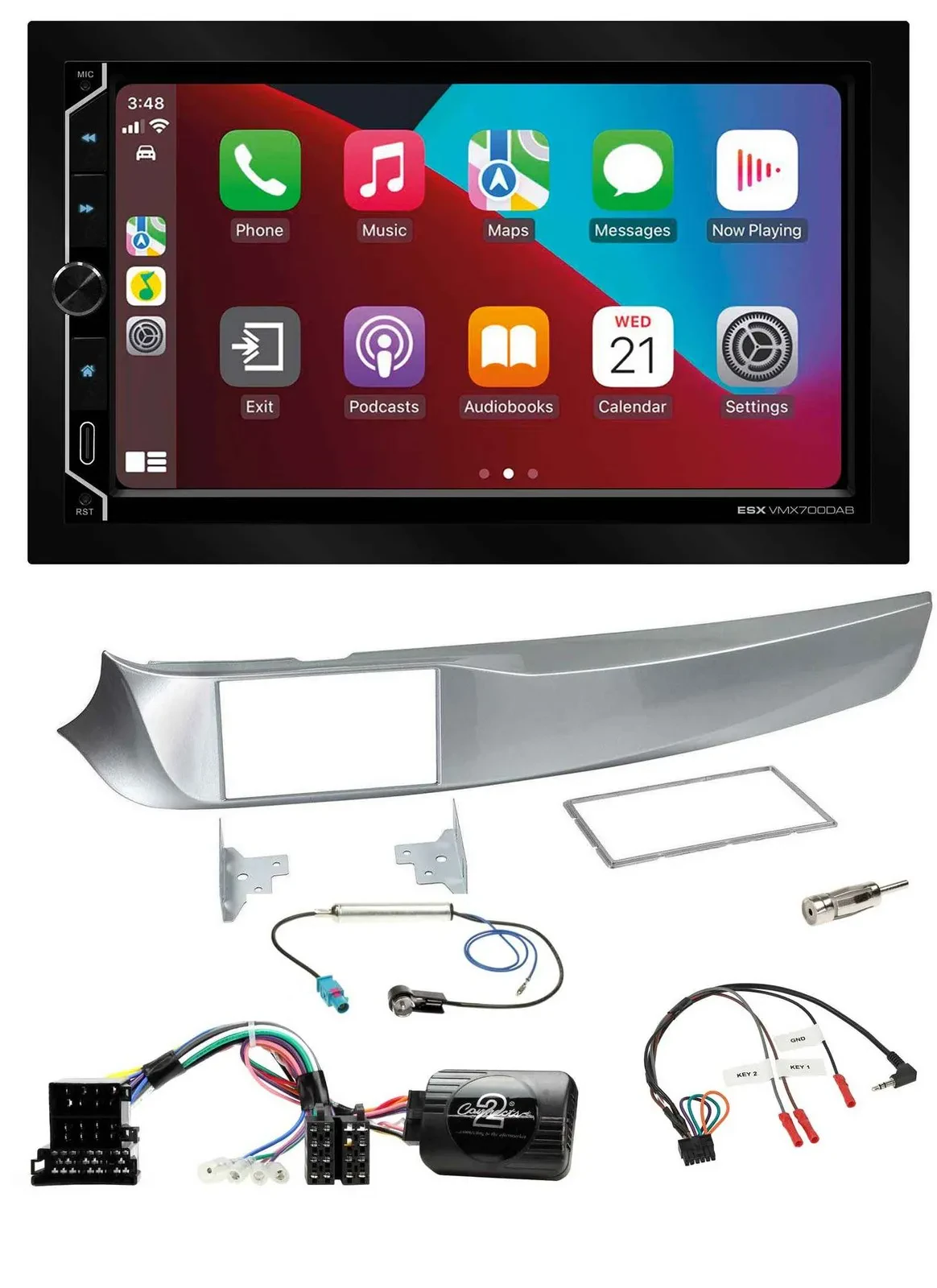 ESX 2DIN DAB USB Lenkrad Bluetooth Autoradio für Alfa Giulietta 2010-2014 940 si