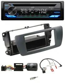 JVC Bluetooth Lenkrad USB DAB CD Autoradio für Seat Ibiza azabacheschwarz