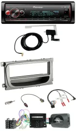 Автомагнитола для Ford Focus/Galaxy/C‑Max Pioneer Bluetooth DAB USB, поддержка CAN и кнопок на руле