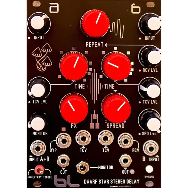 Модульный студийный синтезатор Blue Lantern Dwarf Star Stereo Delay Module Eurorack Module MK2