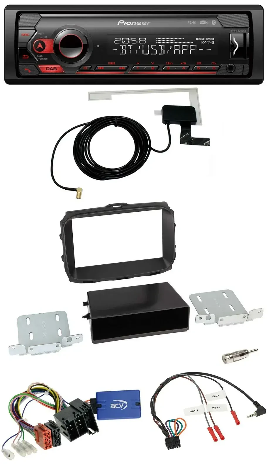 Pioneer DAB USB Lenkrad Bluetooth Autoradio für Alfa Romeo Giulietta 2013-2021 I