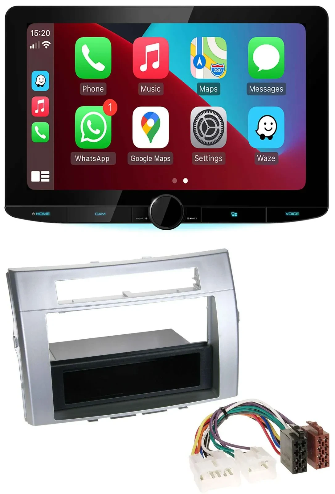 Kenwood MP3 USB DAB Bluetooth Autoradio für Toyota Corolla Verso 2004-2009 silbe