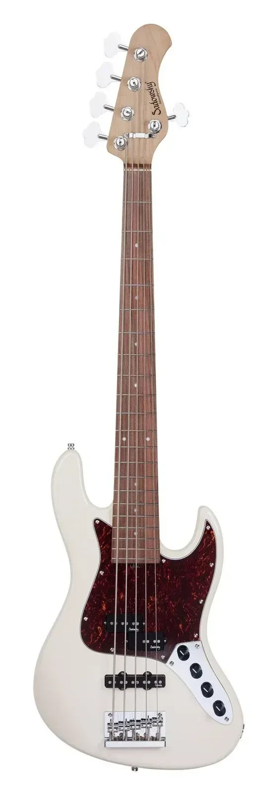 SADOWSKY 21-Fret Hybrid P/J Bass, Morado FB, 5-String - Solid Olympic White High