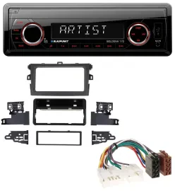 Blaupunkt SD USB 1DIN MP3 AUX Autoradio für Toyota Corolla 2009-2012 silber
