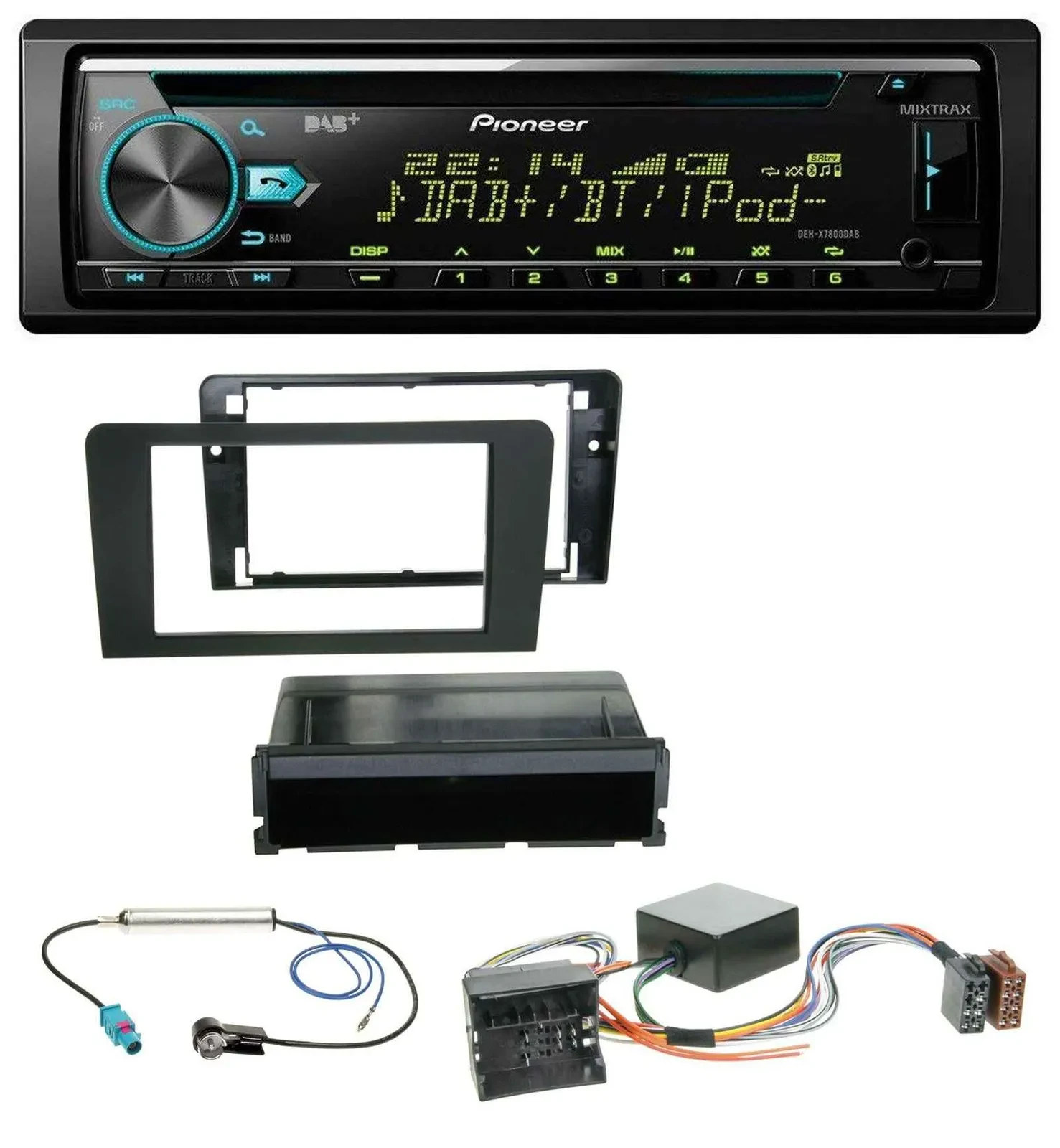 Pioneer DAB MP3 CD USB Bluetooth Autoradio für Audi A3 8P 06-12 Symphony Infinit