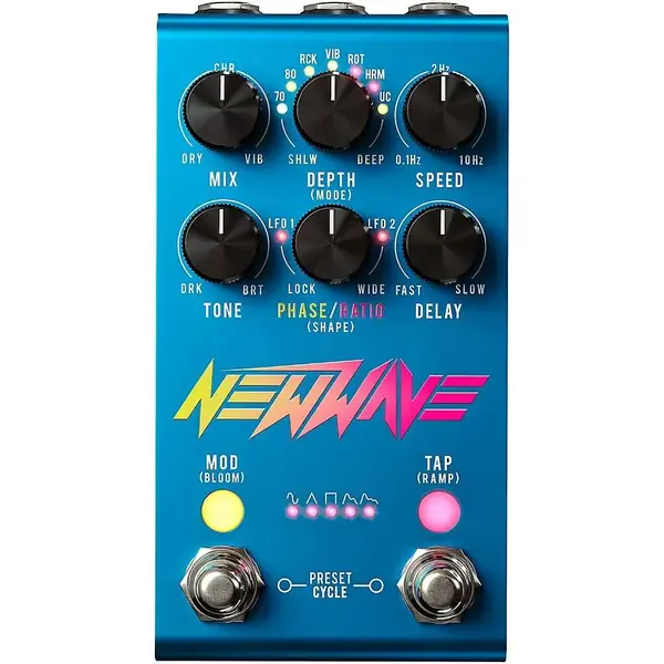 Педаль эффектов для электрогитары Jackson Audio New Wave Stereo Analog Chorus/Vibrato Effects Pedal Blue