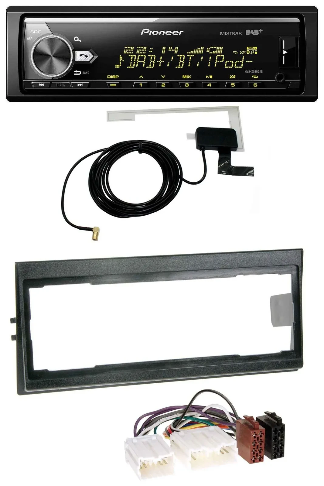 Pioneer Bluetooth DAB USB MP3 Autoradio für Volvo 940, 960, S40 (bis 2000)