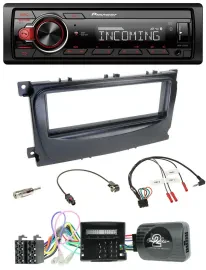 Автомагнитола Pioneer Bluetooth USB DAB для Ford C‑Max (2007–2010) и Focus, поддержка управления на руле, CAN
