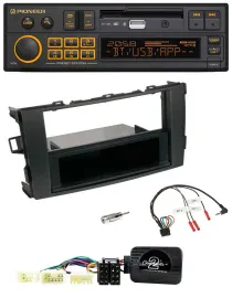 Автомагнитола Pioneer DAB USB Bluetooth для Toyota Auris 2007–2011 черная