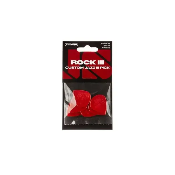 Медиаторы 6шт Dunlop 570P1.38 Rock III