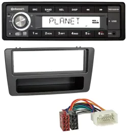 Continental USB 1DIN AUX DAB MP3 Autoradio für Honda Civic 01-03 man. Klima anth