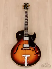 Полуакустическая электрогитара Gibson ES-175 D Archtop Sunburst USA 1968 w/Pat # Pickups