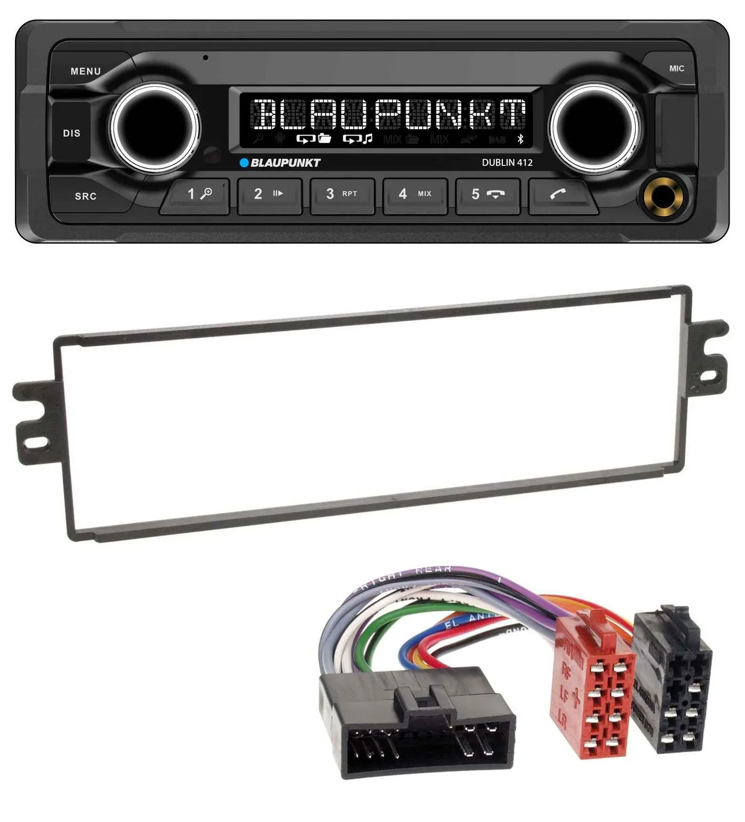 Blaupunkt MP3 Bluetooth USB AUX Autoradio für Kia Rio Clarus Carens bis 2002