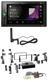 Pioneer MP3 DAB AUX 2DIN Bluetooth Autoradio für Nissan Juke Navara NV ab 12
