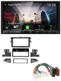 Kenwood MP3 2DIN USB DAB Bluetooth Autoradio für Toyota Corolla 2009-2013 silber