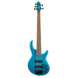 Бас-гитара Cort C5 Deluxe CBL Artisan Series Candy Blue