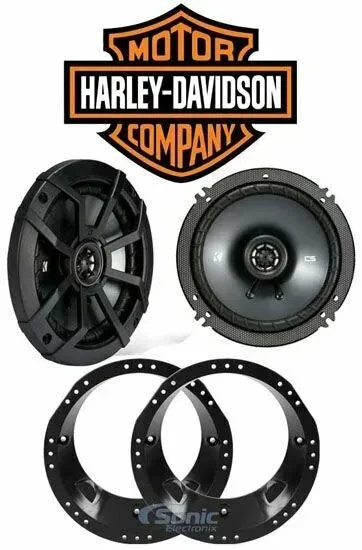 Пассивная акустическая система для Harley Davidson FLHT/FLHTC (1998–2013) Kicker 82-9601 + 46CSC654 (набор)