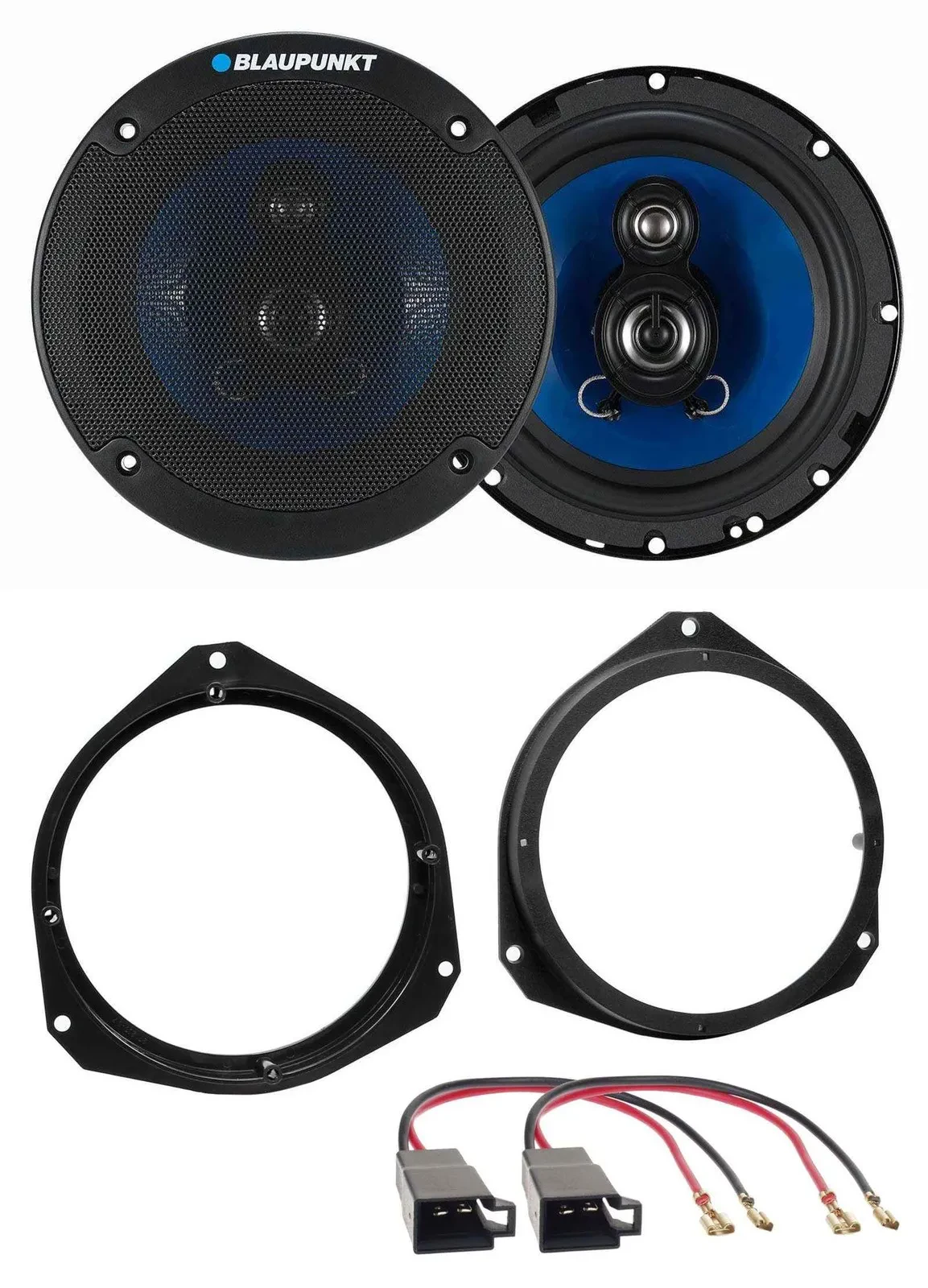 Blaupunkt 250Watt 3-Wege 16,5cm Lautsprecher für Opel Astra ab 05 Corsa ab 06 Fr