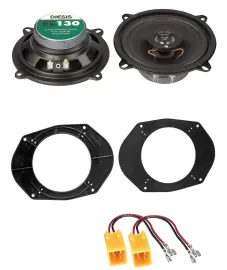 ACV 2-Wege 13cm 80Watt Lautsprecher für Peugeot 306 306 Cabrio Fronttür Heck Aut